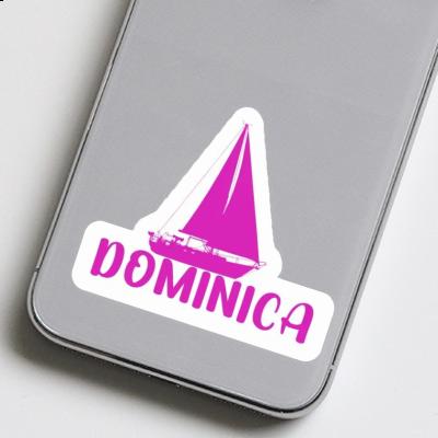 Autocollant Dominica Voilier Autocollant Dominica Voilier Image