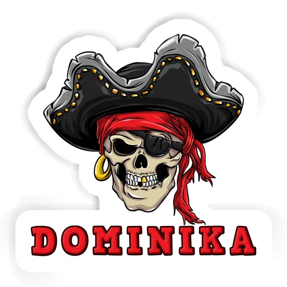 Sticker pirate skull