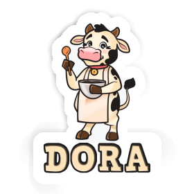 Cow Sticker Dora Image