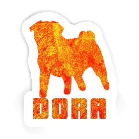 Mops Aufkleber Dora Image