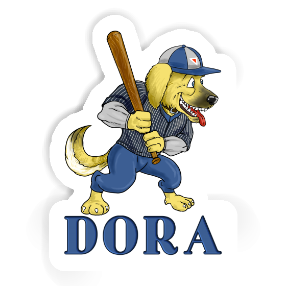 Sticker Dora Baseball-Hund Notebook Sticker Dora Baseball-Hund Notebook Image