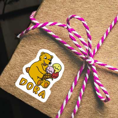 Sticker Dora Eiscreme-Bär Laptop Image