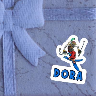Dora Sticker Freeride Skier Laptop Image