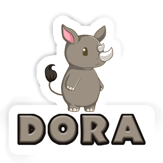 Dora Sticker Rhinoceros Notebook Dora Sticker Rhinoceros Gift package Image