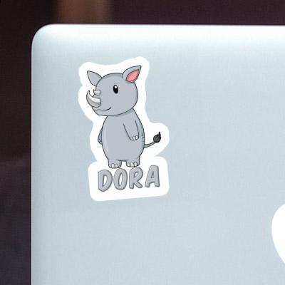 Sticker Rhinoceros Dora Notebook Sticker Rhinoceros Dora Gift package Image