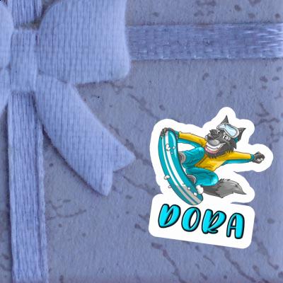 Sticker Dora Snowboarder Notebook Sticker Dora Snowboarder Gift package Image