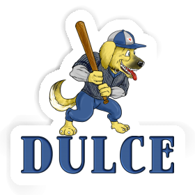 Sticker Baseball Dog Dulce Image