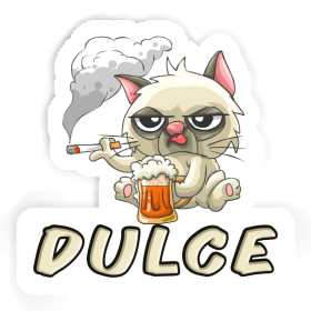 Sticker Smoking Cat Dulce Image