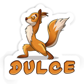 Sticker Yoga Squirrel Dulce Image