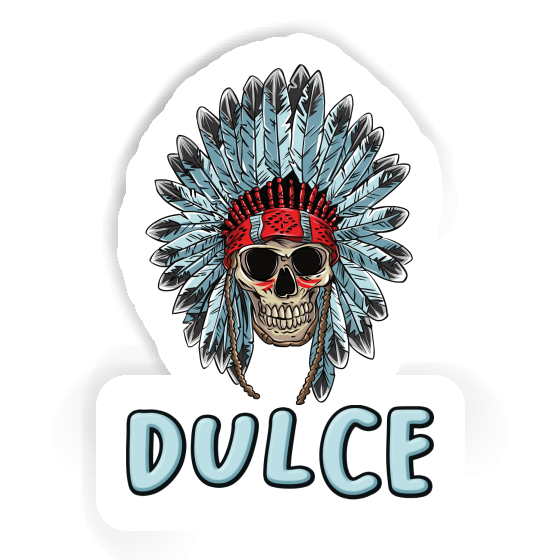 Autocollant Dulce Tête de mort indien Laptop Autocollant Dulce Tête de mort indien Laptop Image