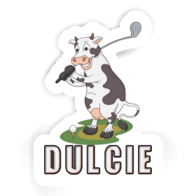 Sticker Dulcie Golf Cow Image