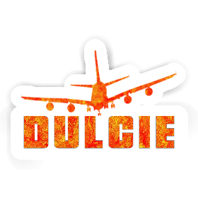 Sticker Dulcie Airplane Image