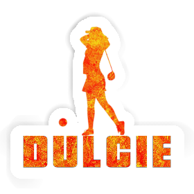 Sticker Dulcie Golfer Image