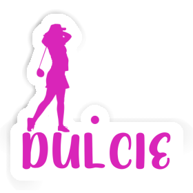 Dulcie Sticker Golfer Image