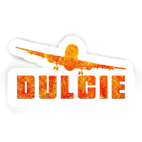 Sticker Dulcie Airplane Image