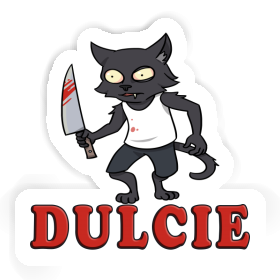 Sticker Dulcie Psycho Cat Image