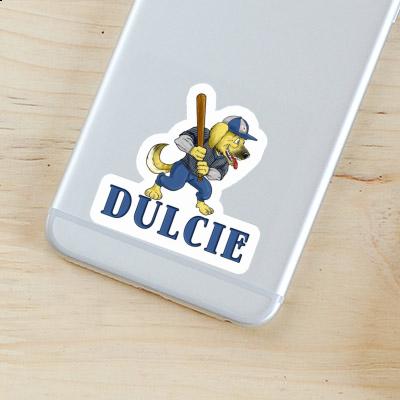 Sticker Baseball Dog Dulcie Laptop Image