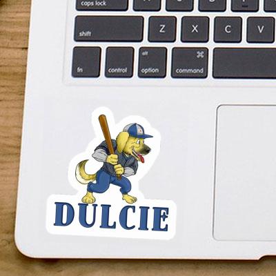 Dulcie Sticker Baseball-Hund Notebook Image