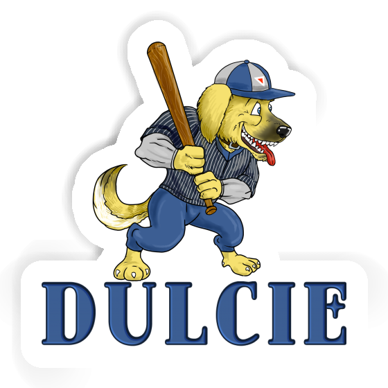 Sticker Baseball Dog Dulcie Image