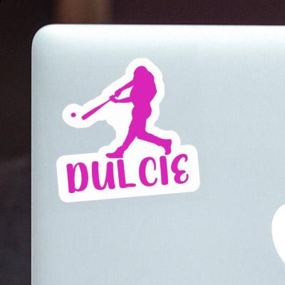 Sticker Dulcie Baseball Player Laptop Image