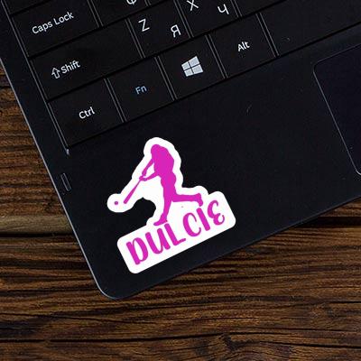 Sticker Dulcie Baseball Player Laptop Image