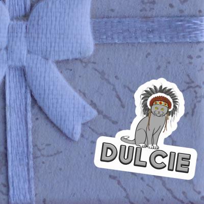 Dulcie Sticker Indianer-Katze Notebook Image