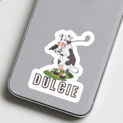 Sticker Dulcie Golf Cow Notebook Image