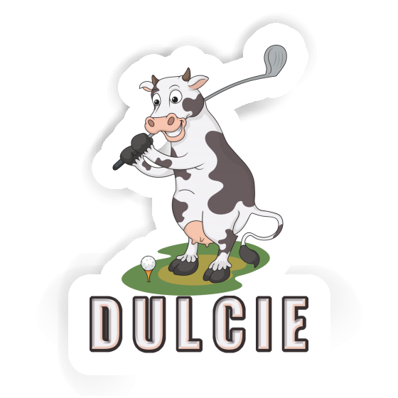 Sticker Dulcie Golf Cow Image