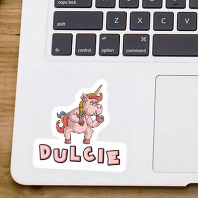 Sticker Dulcie Smoking Unicorn Gift package Image