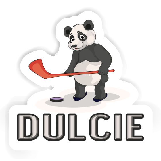 Dulcie Sticker Ice Hockey Panda Notebook Image