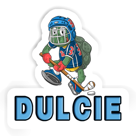 Dulcie Sticker Hockey Player Notebook Image