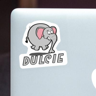 Sticker Dulcie Jumping Elephant Laptop Image