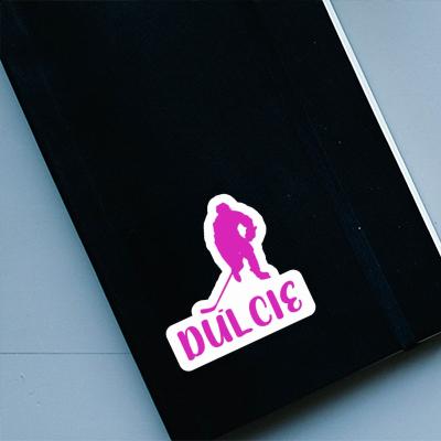 Dulcie Sticker Hockey Player Laptop Image