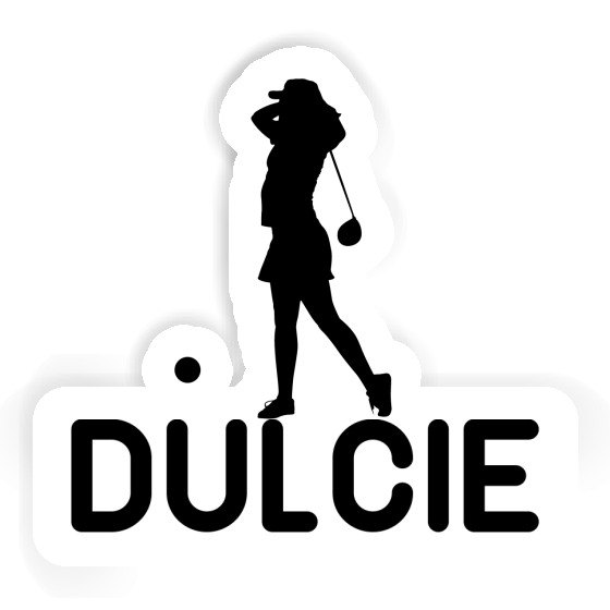 Golfer Sticker Dulcie Laptop Image