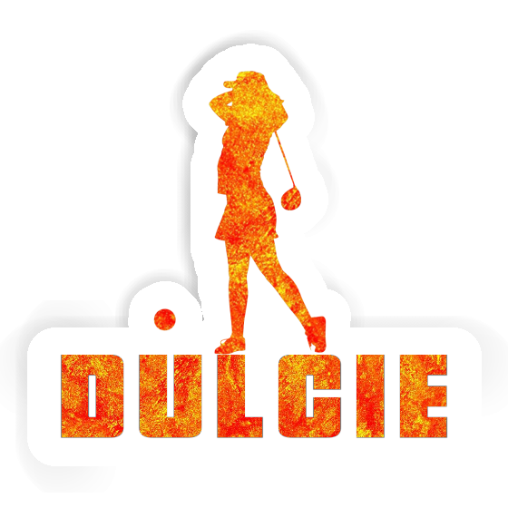 Sticker Dulcie Golfer Notebook Image