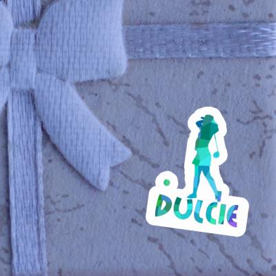 Dulcie Sticker Golfer Laptop Image