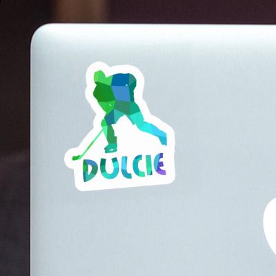 Sticker Dulcie Hockey Player Laptop Image