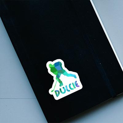 Sticker Dulcie Hockey Player Notebook Image