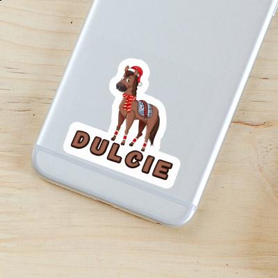 Dulcie Sticker Christmas Horse Laptop Image