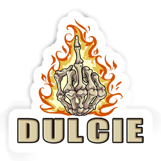 Dulcie Sticker Middlefinger Laptop Image