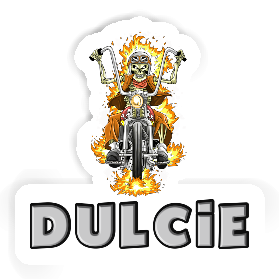 Sticker Motorbike Rider Dulcie Notebook Image