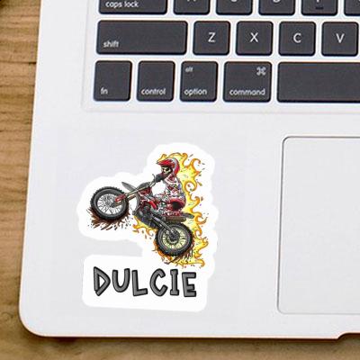 Sticker Dulcie Motocrosser Notebook Image