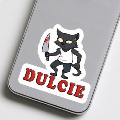 Sticker Dulcie Psycho Cat Notebook Image