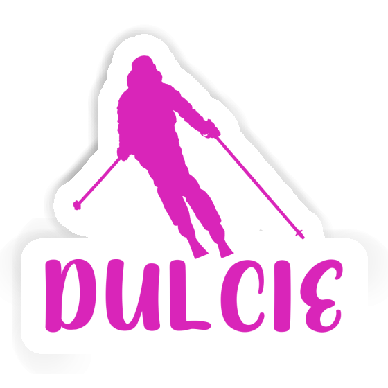 Sticker Dulcie Skier Laptop Image