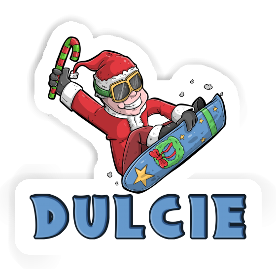 Sticker Christmas Snowboarder Dulcie Gift package Image