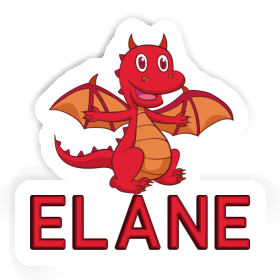 Baby-Drache Aufkleber Elane Image