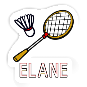 Badminton Racket Sticker Elane Image