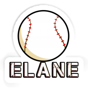 Elane Sticker Baseball Ball Image