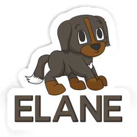 Sticker Bernese Mountain Dog Elane Image