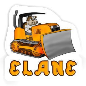 Bulldozer Autocollant Elane Image